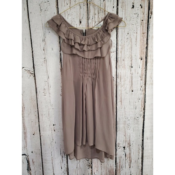 Tramp Tops - Tramp Designer Women's‎ Small Tuxedo Pleat Ruffle Blouse Tank Top Chic Elegant